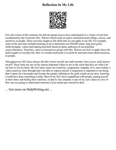 How to Write a Meaningful Self.